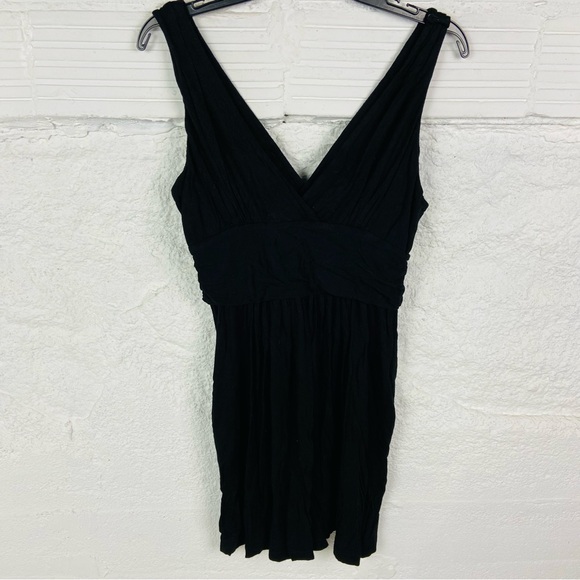 Gretchen Scott Designs Black v neck mini sleeveless Dress size small - Picture 1 of 12